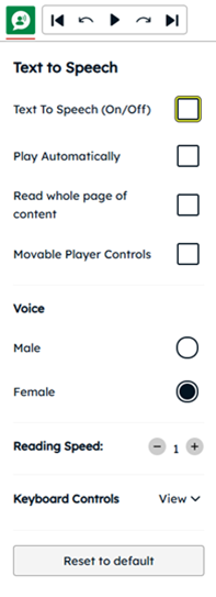 Text to speech